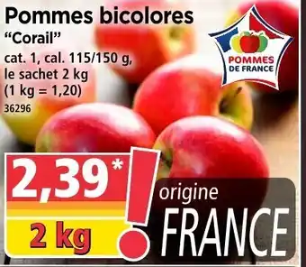 Norma Pommes bicolores "corail" offre