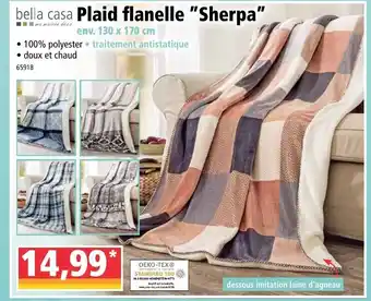 Norma Plaid flanelle "sherpa" offre