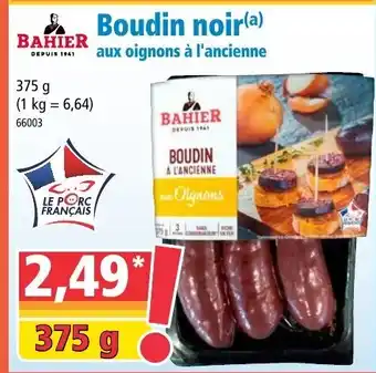 Norma Boudin noir offre