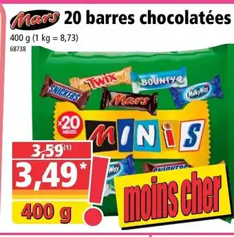 Norma 20 Barres chocolatées offre