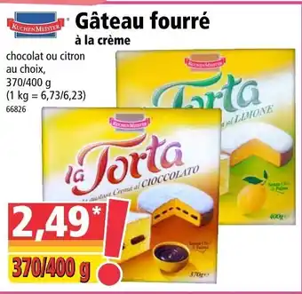 Norma Gâteau fourré offre