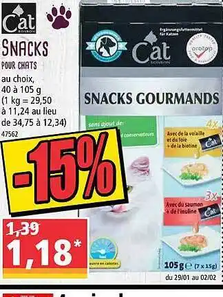 Norma Snacks Pour Chats offre