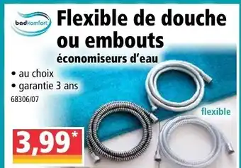 Flexible de douche ou embouts
