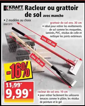 Norma Racleur ou grattoir de sol offre