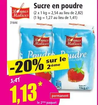 Norma Sucre en poudre offre