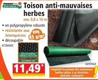 Norma Toison anti-mauvaises herbes offre