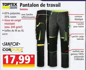 Norma TOPTEX Pantalon de travail offre