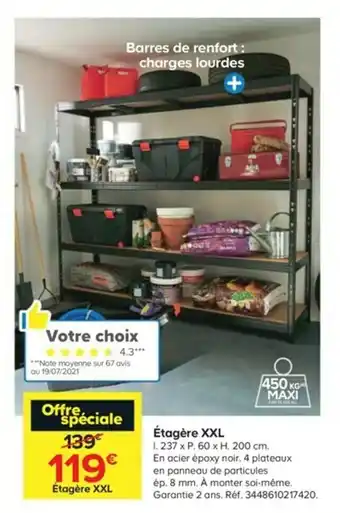 Castorama Étagère XXL offre