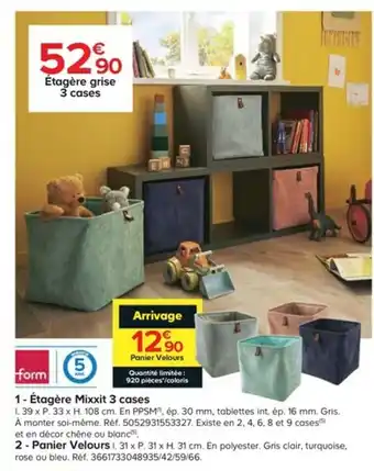 Castorama Étagère mixxit 3 cases offre