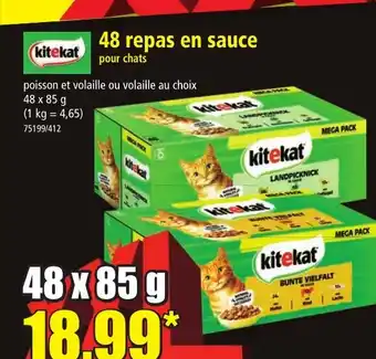 Norma 48 repas en sauce pour chats offre