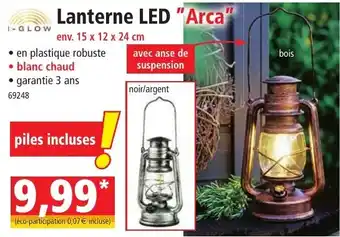 Norma Lanterne LED "Arca" offre