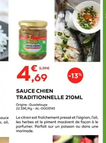 Cabesto SAUCE CHIEN TRADITIONNELLE 210ML offre