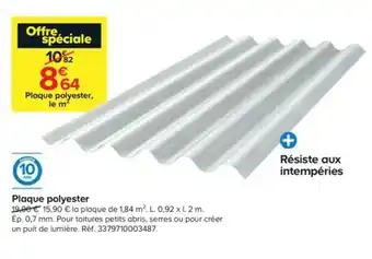 Castorama Plaque Polyester offre