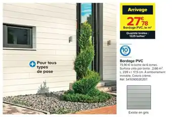 Castorama Bardage PVC offre