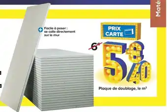 Castorama Plaque de Doublage. le m² offre