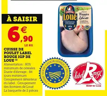 U Express CUISSE DE POULET LABEL ROUGE IGP offre