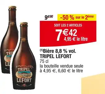 TRIPEL LEFORT BiĂšre 8,8 % vol