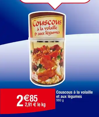 Cora Couscous à la volaille et aux légumes offre