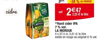 Cora LA MORDUE Hard cider IPA 7 % vol offre