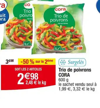 Cora CORA Trio de poivrons offre