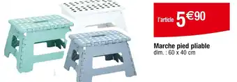 Cora x Carrefour Marche pied pliable offre