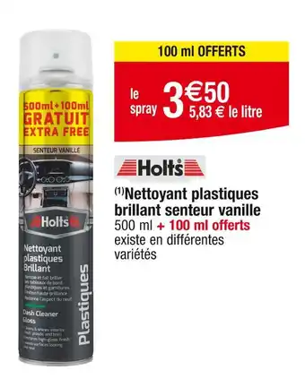 Cora x Carrefour Holts (1)Nettoyant plastiques brillant senteur vanille offre