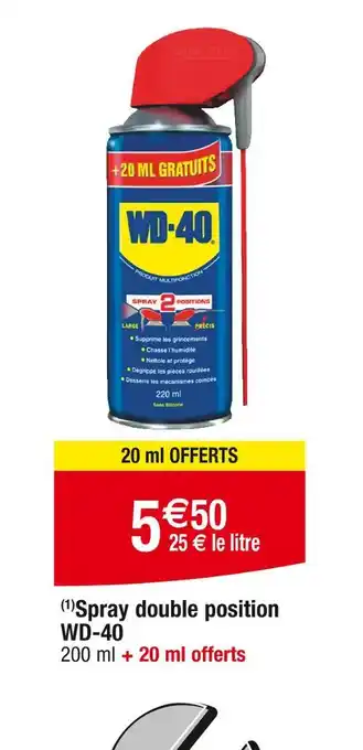 Cora x Carrefour WD-40 Spray double position (1) offre