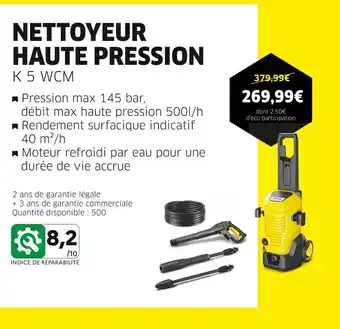 Cora x Carrefour KARCHER NETTOYEUR HAUTE PRESSION offre