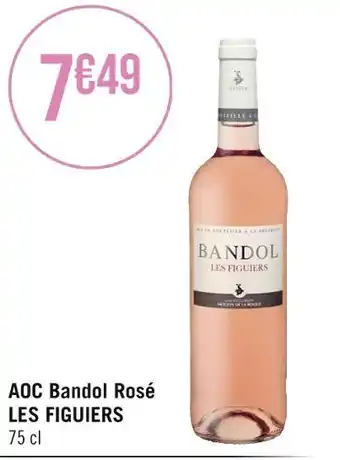 Casino Supermarchés LES FIGUIERS AOC Bandol Rosé offre