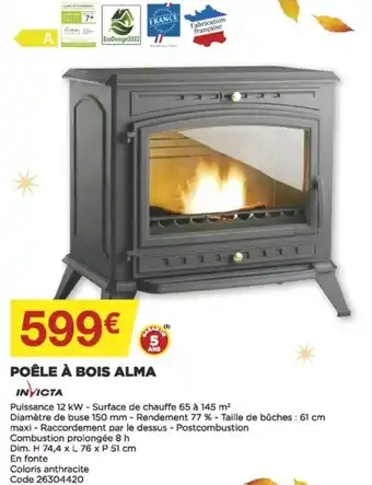 Poêle à Bois Alma