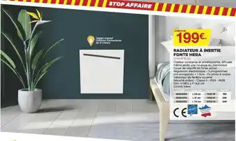 Bricomarché Radiateur à Inertie Fonte Hera offre