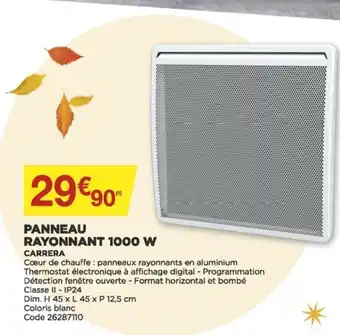Panneau Rayonnant 1000W