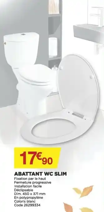 Bricomarché Abattant WC Slim offre