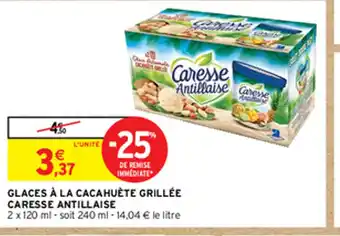 Intermarché Hyper GLACES À LA CACAHUÈTE GRILLÉE offre