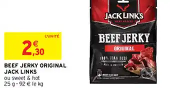 Intermarché Hyper BEEF JERKY ORIGINAL offre