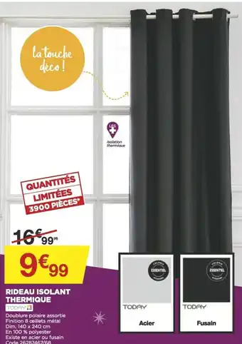 Bricomarché Rideau Isolant Thermique offre