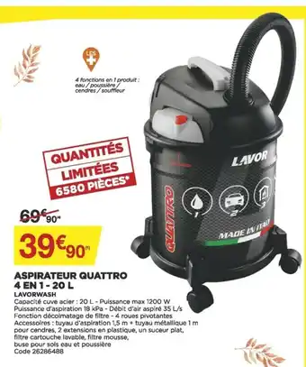 Bricomarché Aspirateur Quattro offre