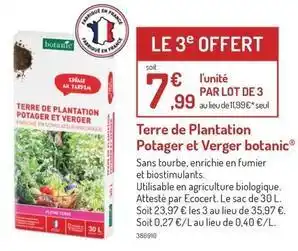 Botanic Terreau offre