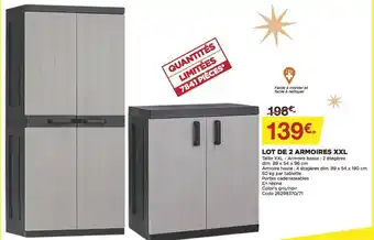 Lot de 2 Armoires XXL