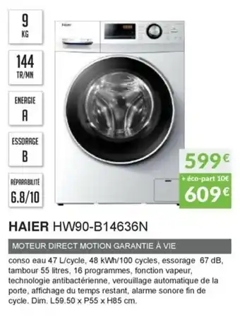 Copra Haier HW90-B14636N offre