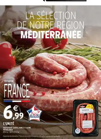 Intermarché Contact Saucisse catalane à cuire pédelhez offre