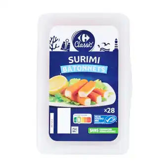 Carrefour Market CARREFOUR CLASSIC' Bâtonnets de Surimi MSC offre