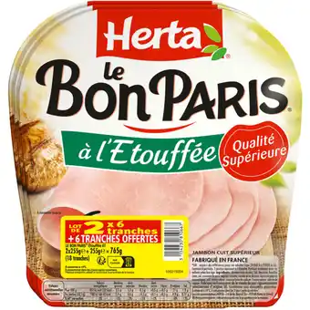 Carrefour Market HERTA Jambon Le Bon Paris offre