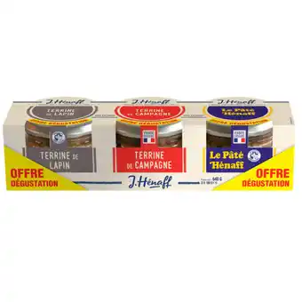 Carrefour Market J.HENAFF Terrines Offre dégustation offre