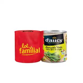 Carrefour Market D'AUCY Haricots verts extra fins & rangés Lot familial offre