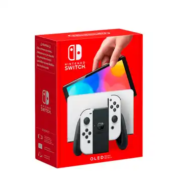 Carrefour Market NINTENDO Console Nintendo Switch - Modèle OLED, avec Joy-Con blancs offre