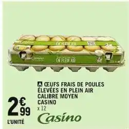 Spar Oeufs bio offre