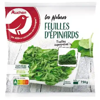 Auchan Feuilles D'épinards Surgelées Auchan offre