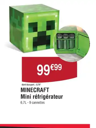 Cora MINECRAFT Mini réfrigérateur offre