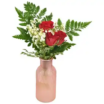 Auchan Vase 15 Brins De Muguet + 3 Roses offre